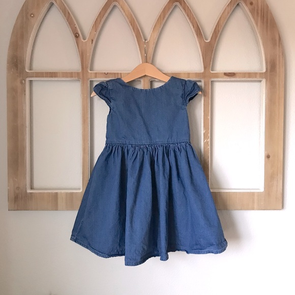 Toddler Denim Skater Dress - Picture 1 of 8